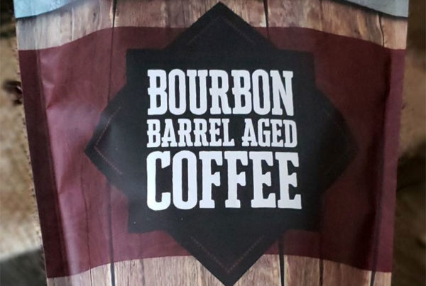 Bourbon Barrel Aged Coffee logo design