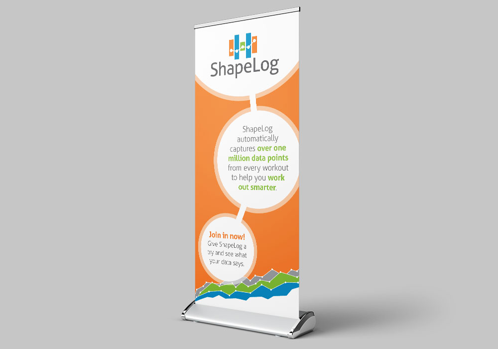 ShapeLog Bannerstand design