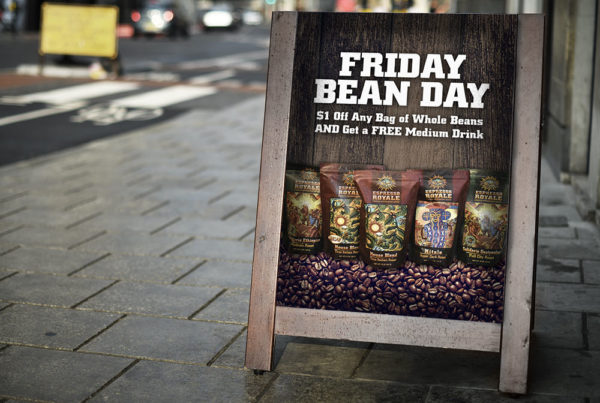 Espresso Royale Bean Day poster design