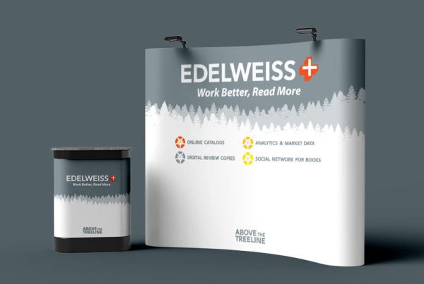 10 foot booth design for Edelweiss+ by Above the Treeline