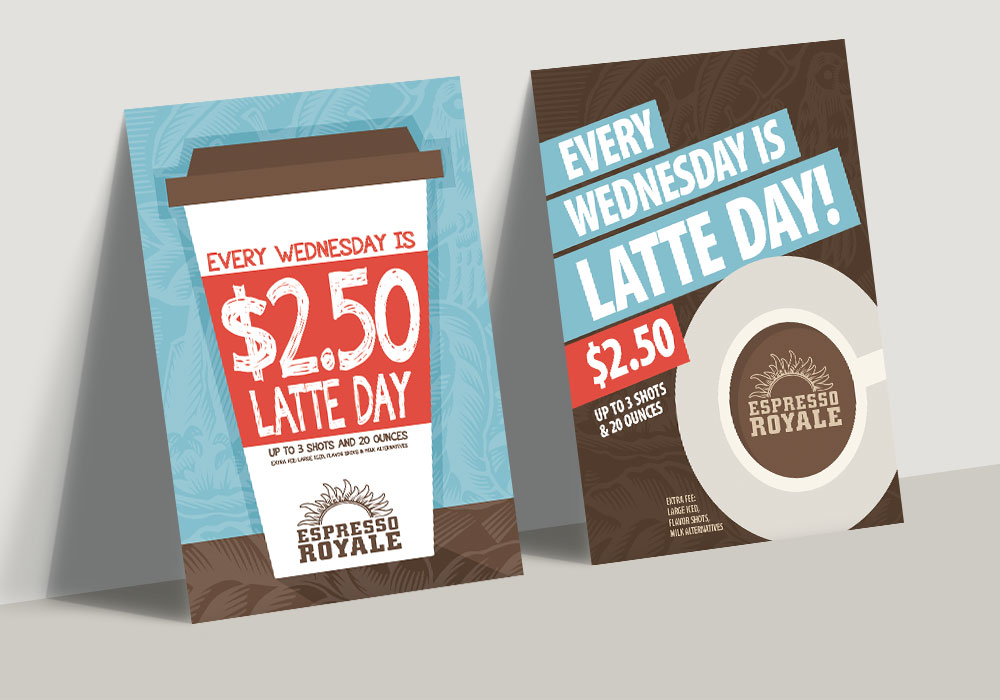 Espresso Royale Latte Day Posters