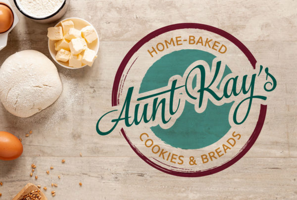 Aunt Kay's Bakery logo design
