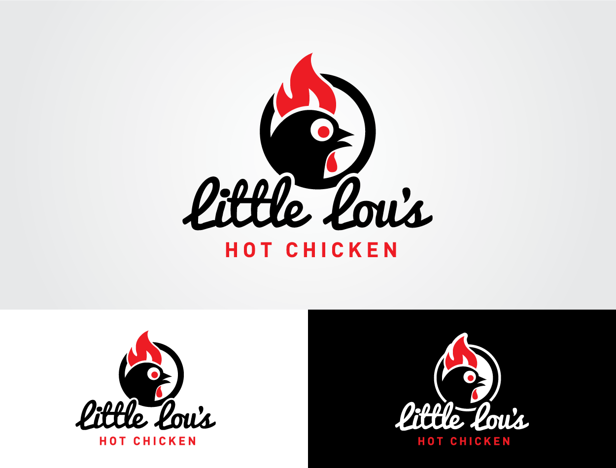 Little Lou's Hot Chicken logo design