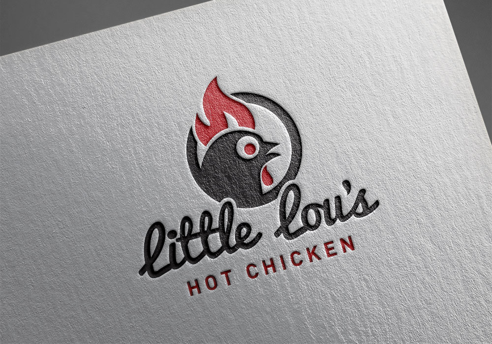 Little Lou's Hot Chicken logo design
