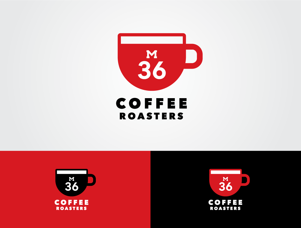M36 Coffee Roasters logo design variations