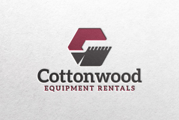 Cottonwood Equipment Rentals logo design