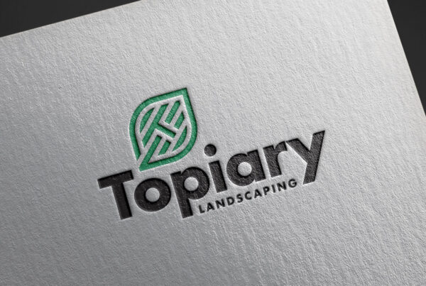 Topiary Landscaping logo design