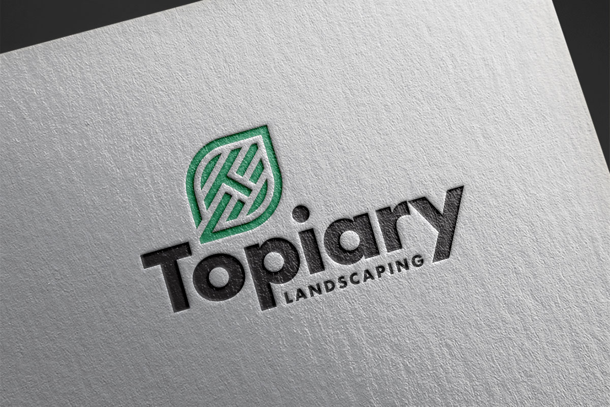 Topiary Landscaping logo design