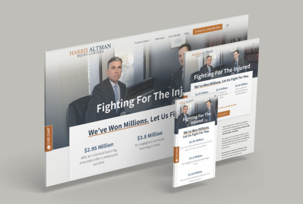 Harris Altman responsive website design