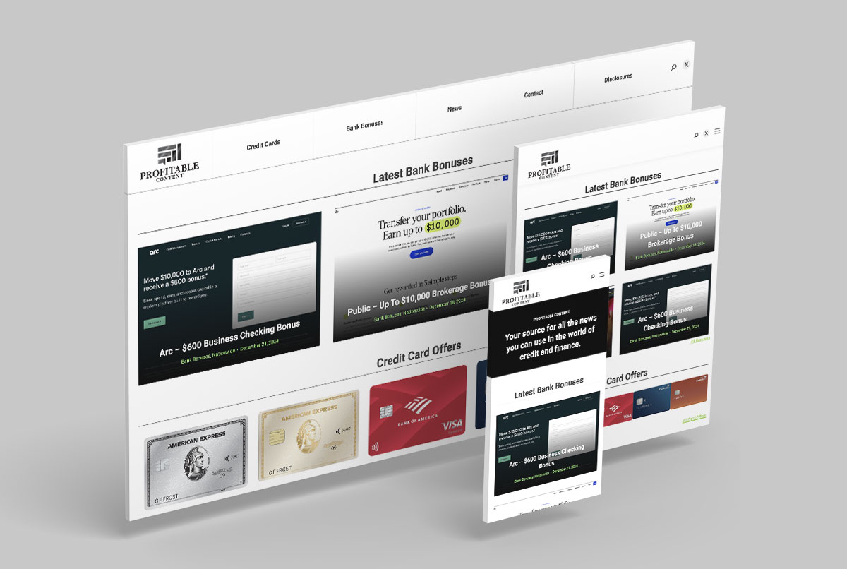 Profitable Content responsive website design