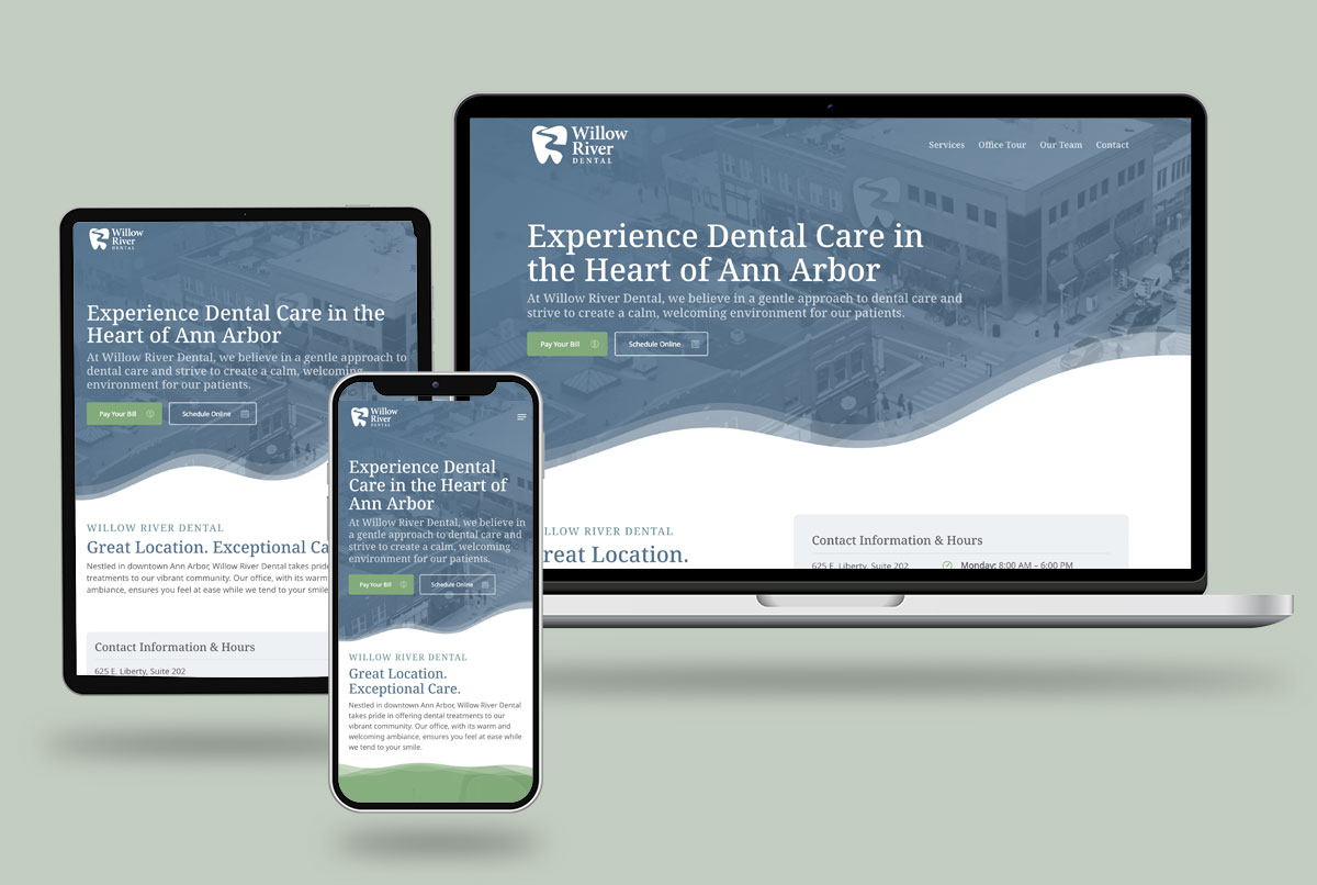 Willow River Dental responsive website design